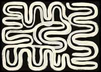 Organic lines flow in hypnotic patterns.-0