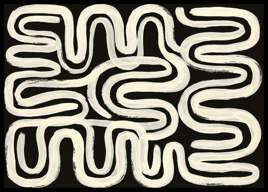Organic lines flow in hypnotic patterns.-12
