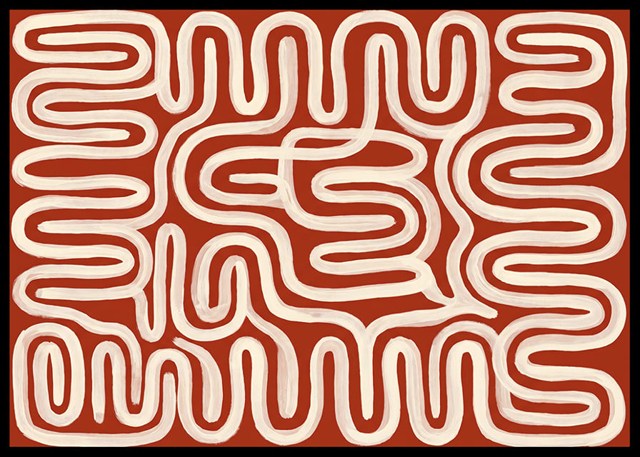 Soft lines merge into a soothing pattern.-12