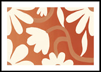 Soft flowers swirl in earthy tones.-0