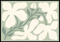 A soft floral pattern spreads calm and beauty.-0