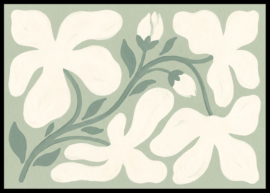 A soft floral pattern spreads calm and beauty.-12