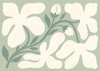 A soft floral pattern spreads calm and beauty.-1