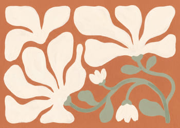 Juliste Abstract Earthy Flora