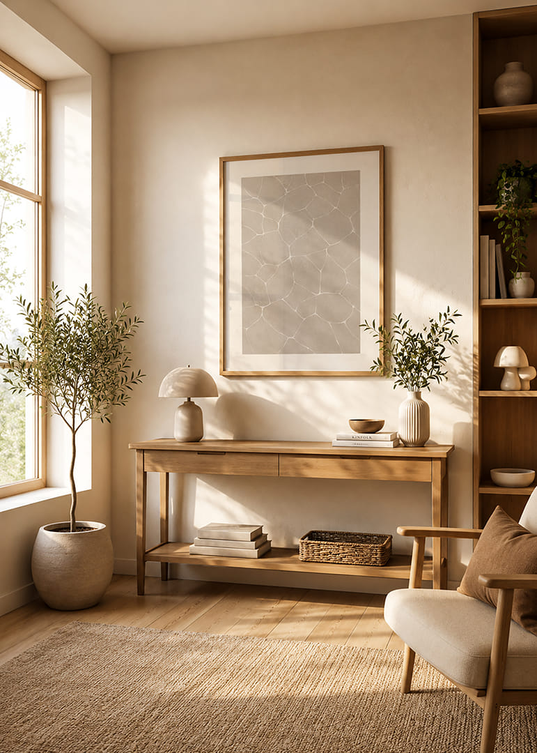 En elegant mosaik med jordnära toner och tidlös skönhet.-12