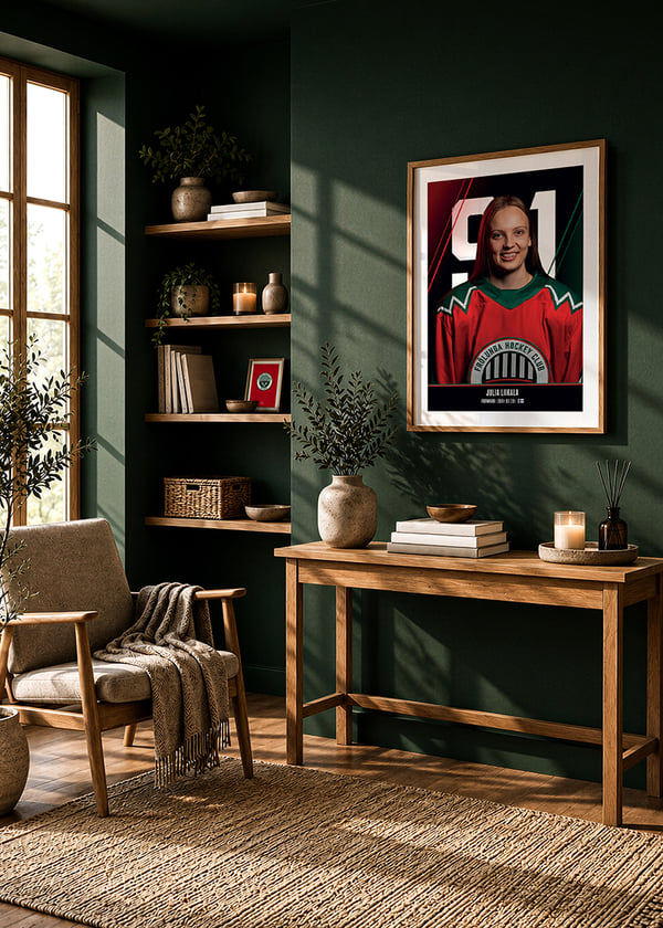 Poster Julia Liikala #91 Frölunda HC 2026/2027 crossfade