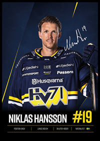 Niklas Hansson #19 HV71 2026/2027-6