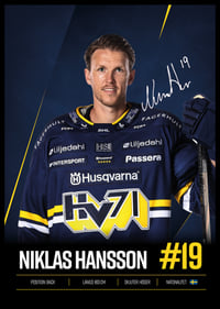 Niklas Hansson #19 HV71 2026/2027-6