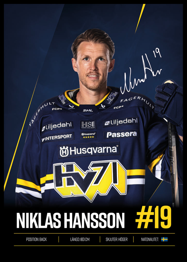 Niklas Hansson #19 HV71 2026/2027-12