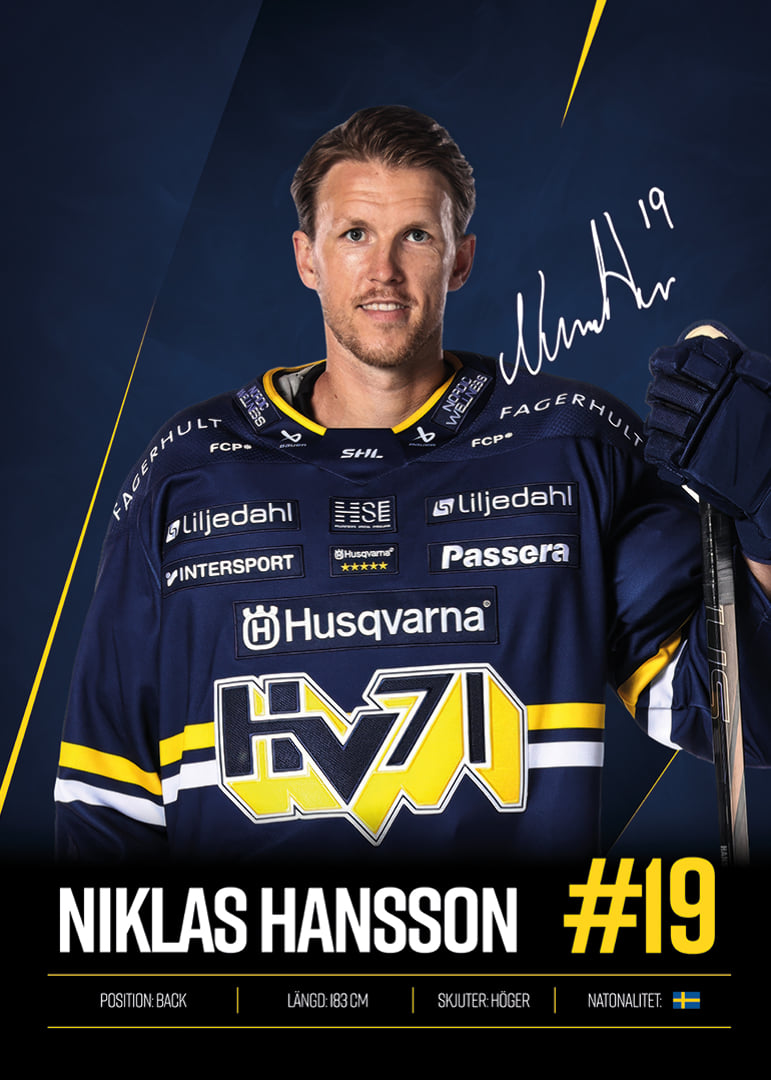 Niklas Hansson #19 HV71 2026/2027-12