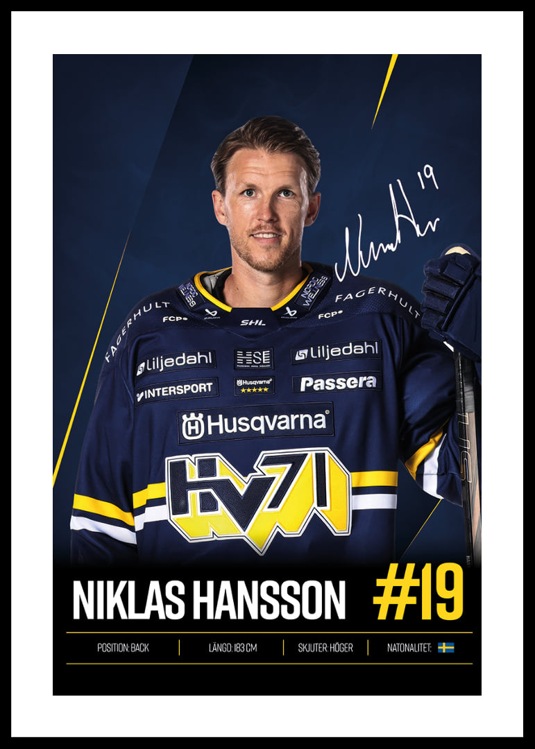Niklas Hansson #19 HV71 2026/2027-12