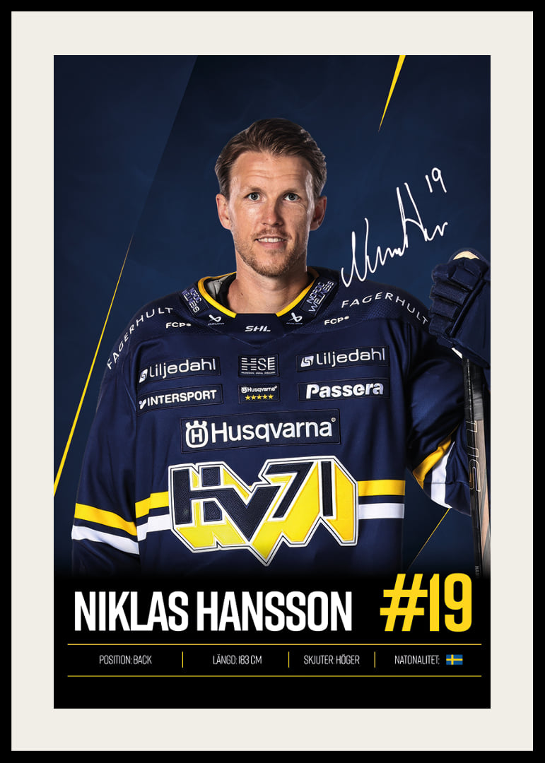Niklas Hansson #19 HV71 2026/2027-12