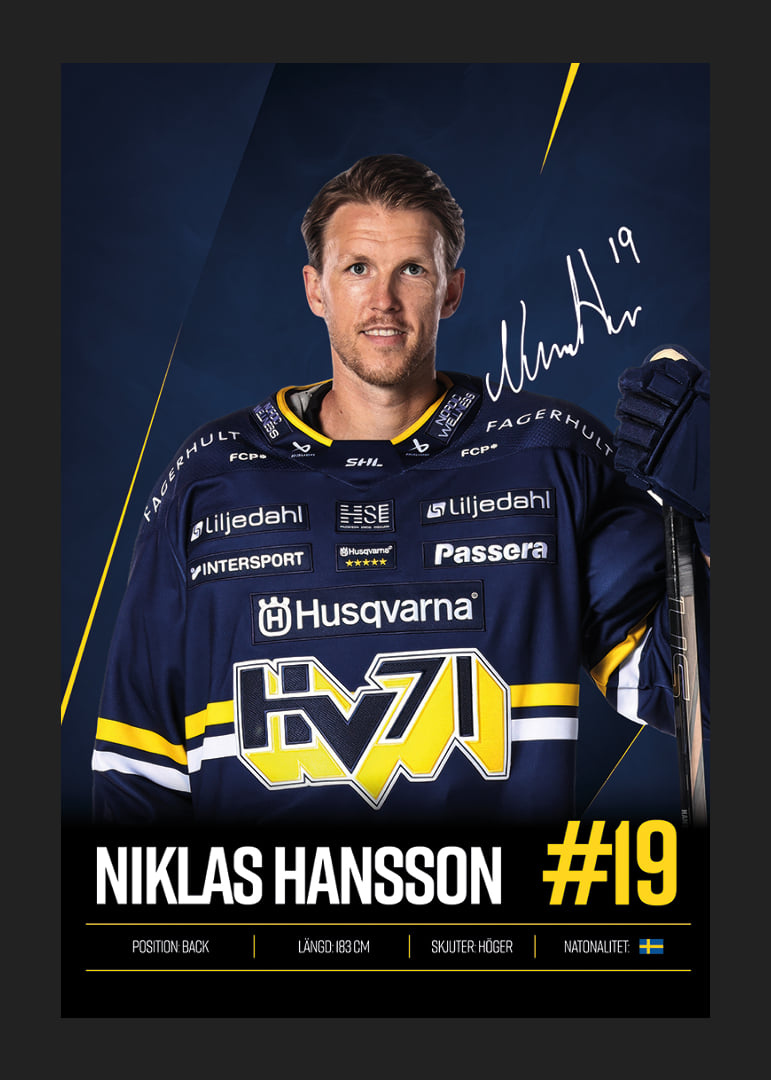 Niklas Hansson #19 HV71 2026/2027-12