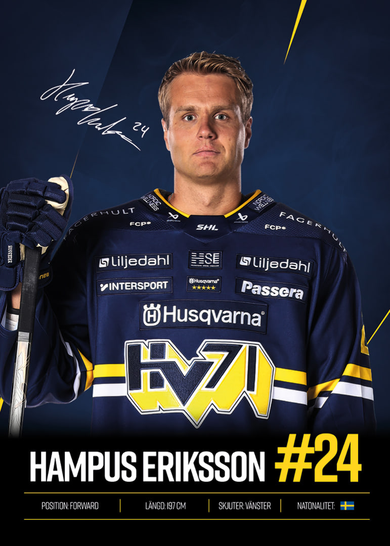 Hampus Eriksson #24 HV71 2026/2027-12