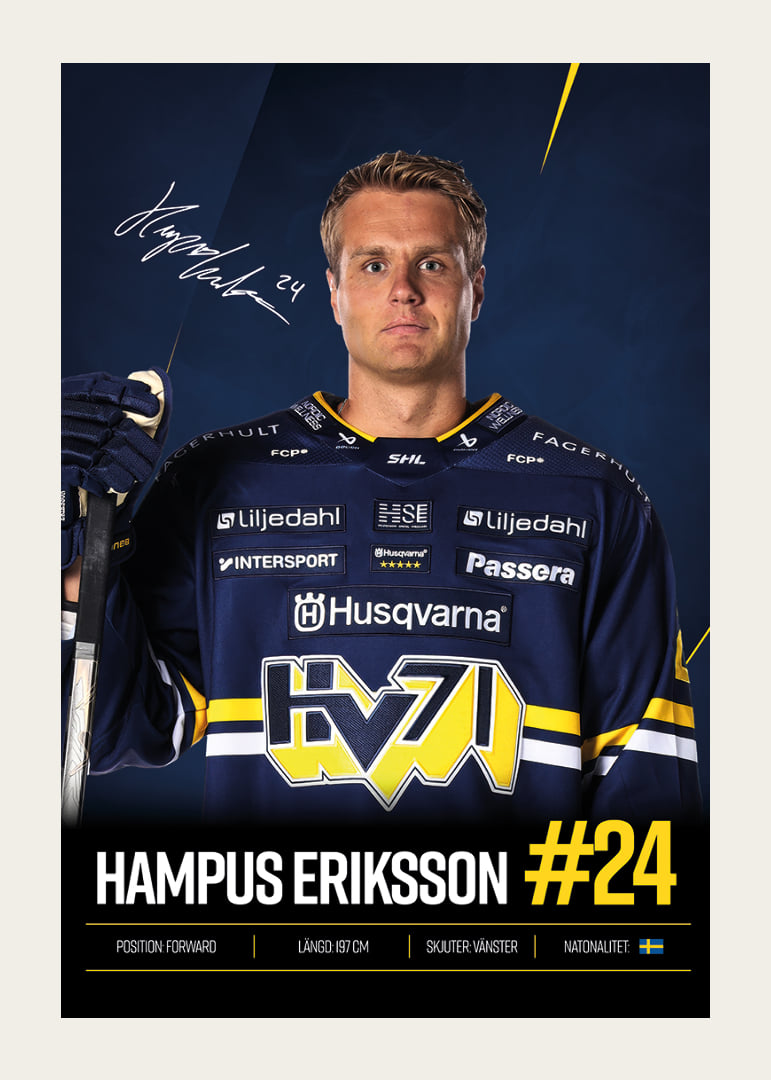 Hampus Eriksson #24 HV71 2026/2027-12
