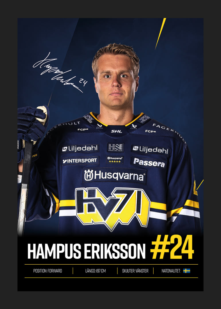 Hampus Eriksson #24 HV71 2026/2027-12