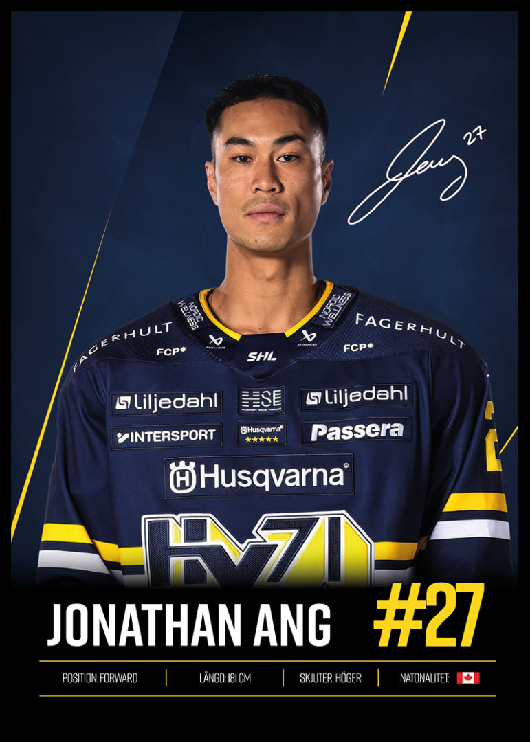 Jonathan Ang #27 HV71 2026/2027-12