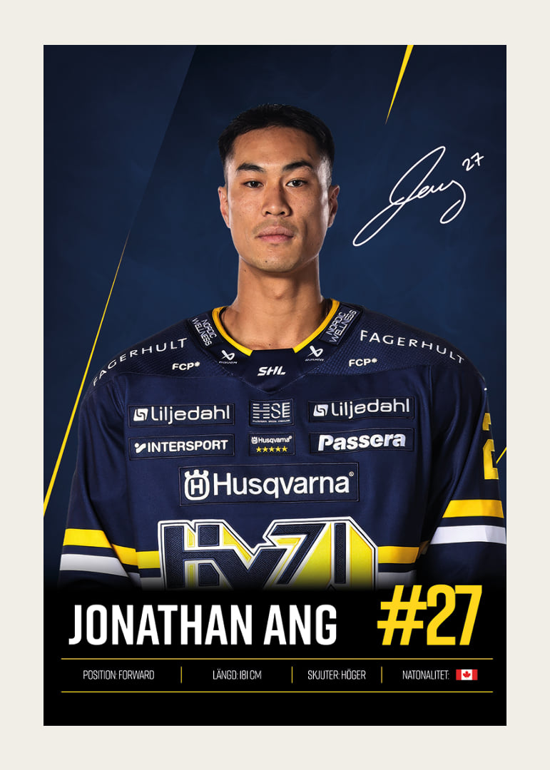 Jonathan Ang #27 HV71 2026/2027-12