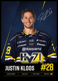 Justin Kloos #28 HV71 2026/2027-6