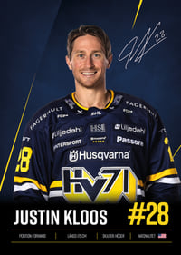 Justin Kloos #28 HV71 2026/2027-7
