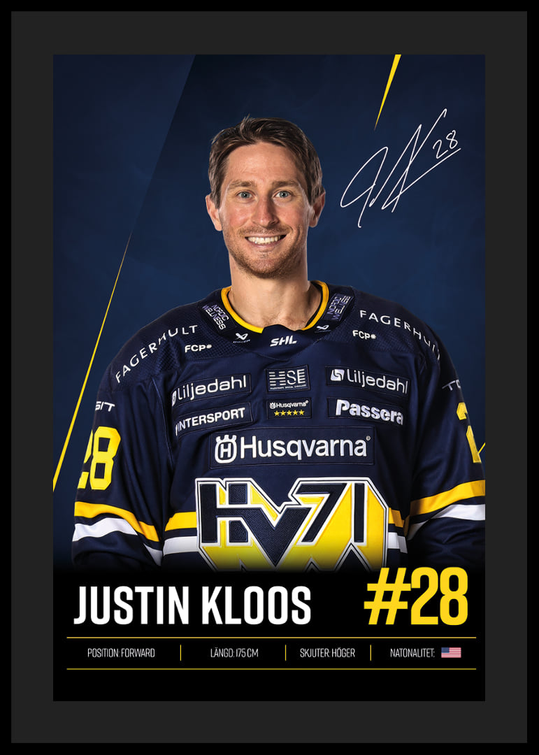 Justin Kloos #28 HV71 2026/2027-12