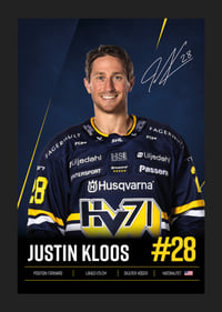 Justin Kloos #28 HV71 2026/2027-5