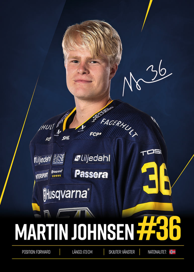 Martin Johnsen #36 HV71 2026/2027-12