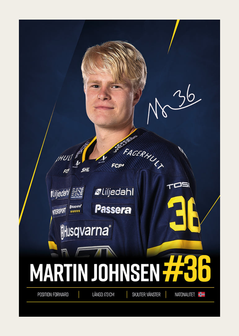 Martin Johnsen #36 HV71 2026/2027-12