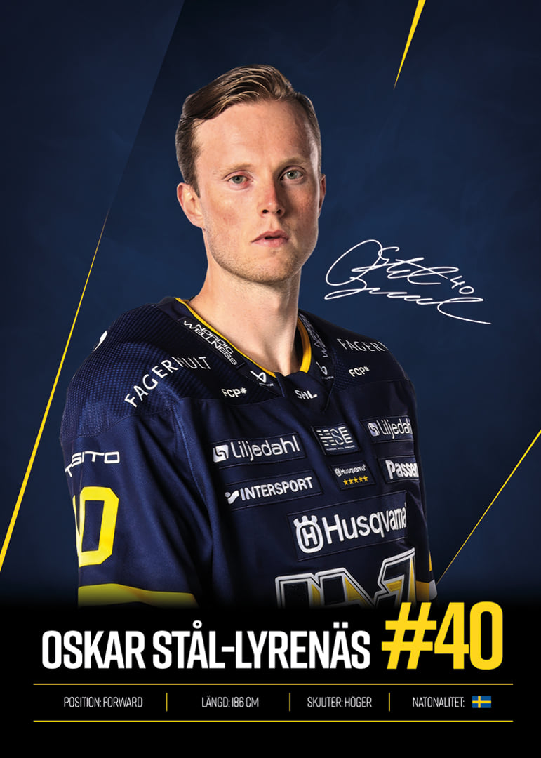 Oskar Stål-Lyrenäs #40 HV71 2026/2027-12