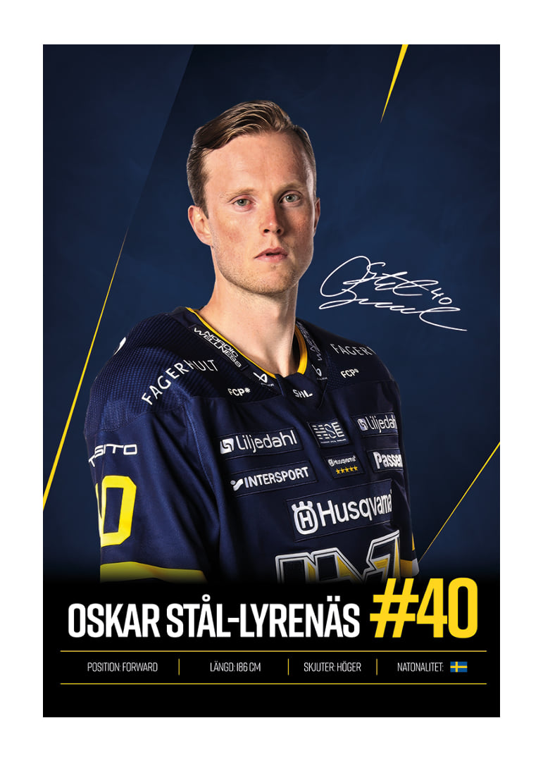 Oskar Stål-Lyrenäs #40 HV71 2026/2027-12