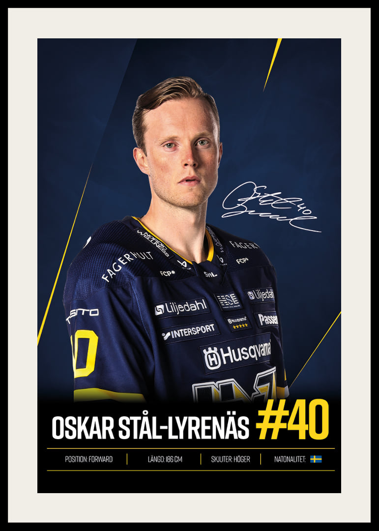 Oskar Stål-Lyrenäs #40 HV71 2026/2027-12