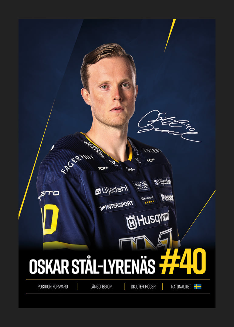 Oskar Stål-Lyrenäs #40 HV71 2026/2027-12