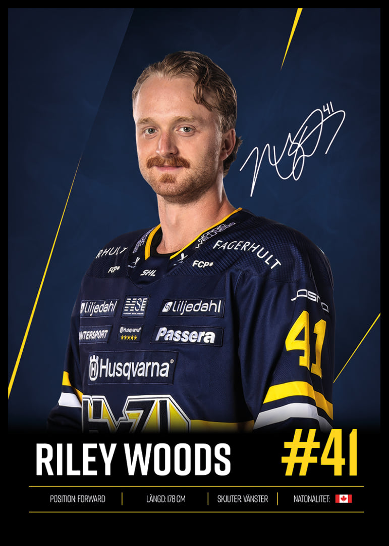 Riley Woods #41 HV71 2026/2027-12