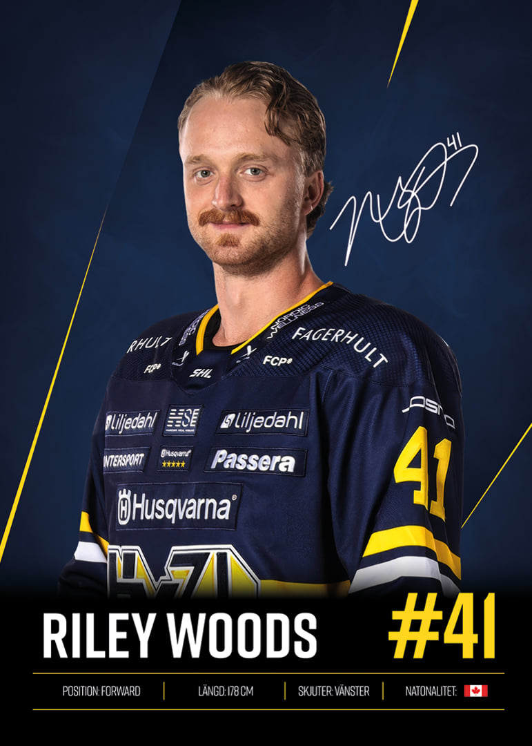 Riley Woods #41 HV71 2026/2027-12