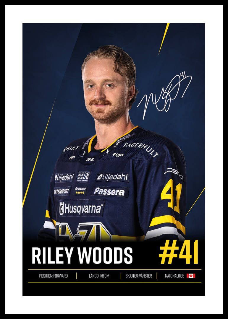 Riley Woods #41 HV71 2026/2027-12