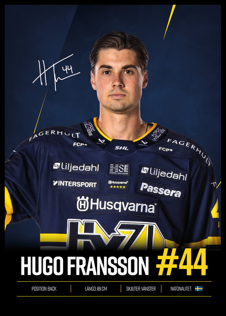 Hugo Fransson #44 HV71 2026/2027-12