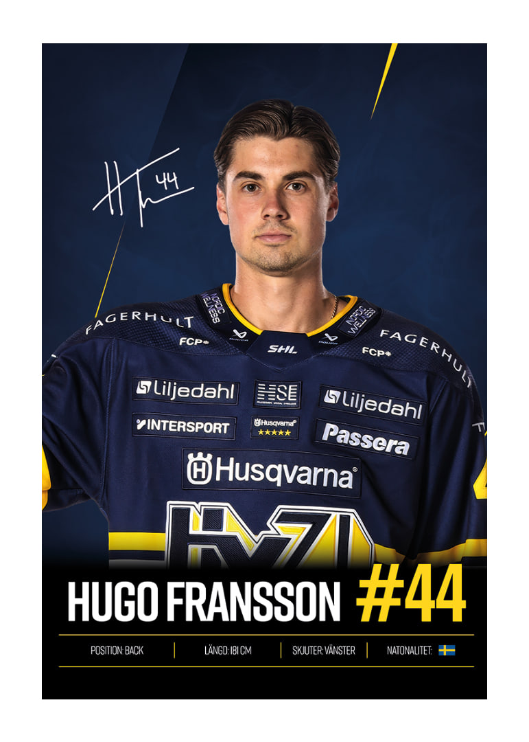 Hugo Fransson #44 HV71 2026/2027-12