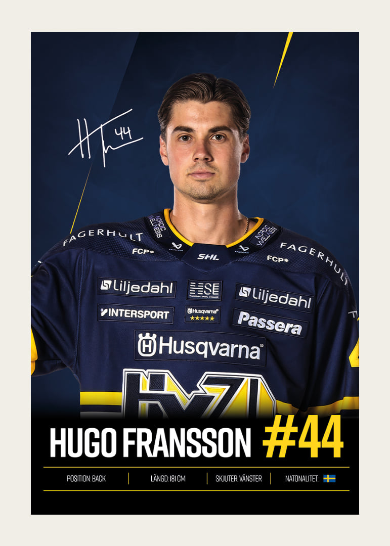 Hugo Fransson #44 HV71 2026/2027-12