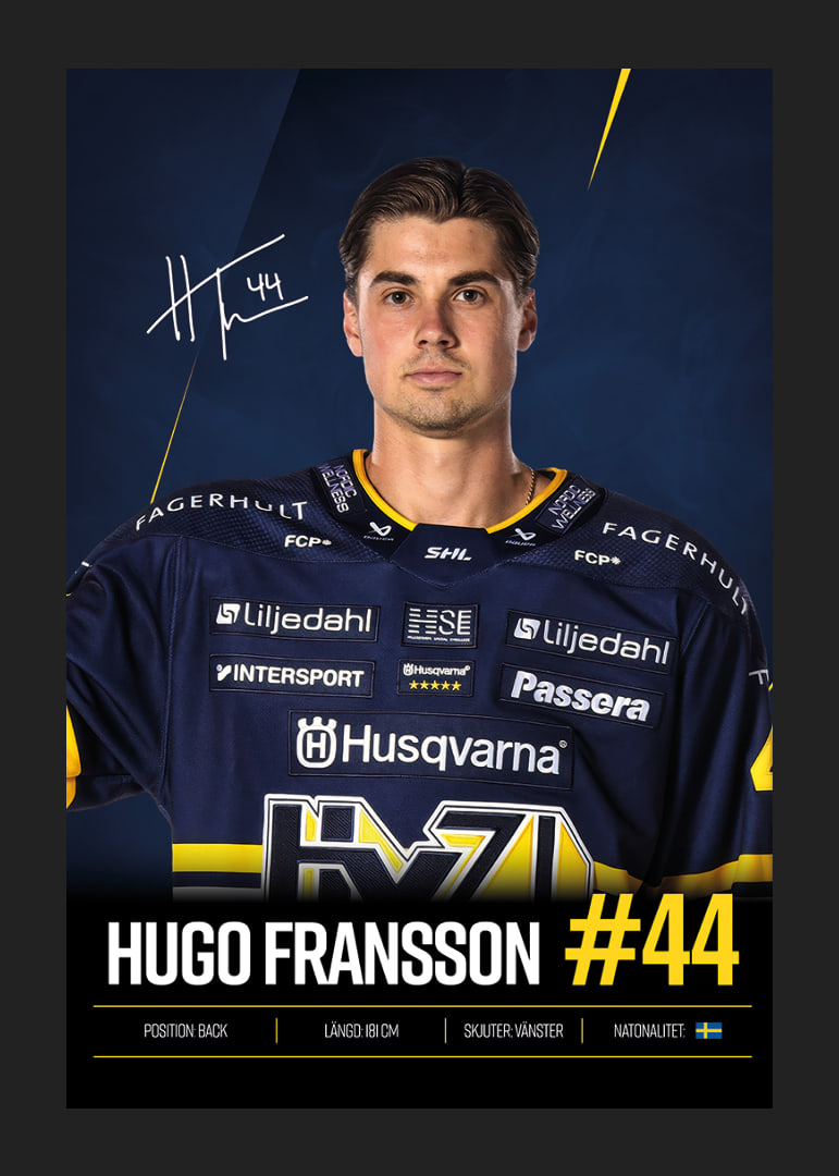 Hugo Fransson #44 HV71 2026/2027-12