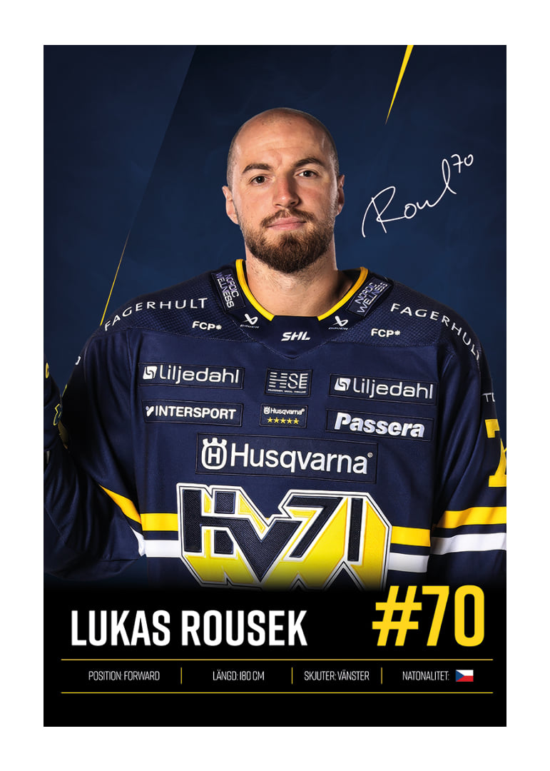 Lukas Rousek #70 HV71 2026/2027-12