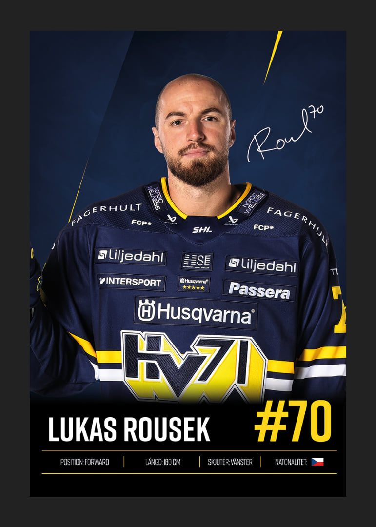 Lukas Rousek #70 HV71 2026/2027-12