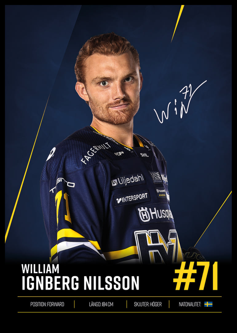 William Ignberg Nilsson #71 HV71 2026/2027-12