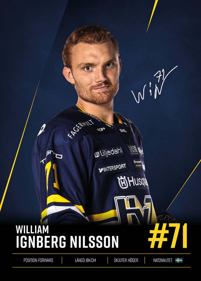 William Ignberg Nilsson #71 HV71 2026/2027-12