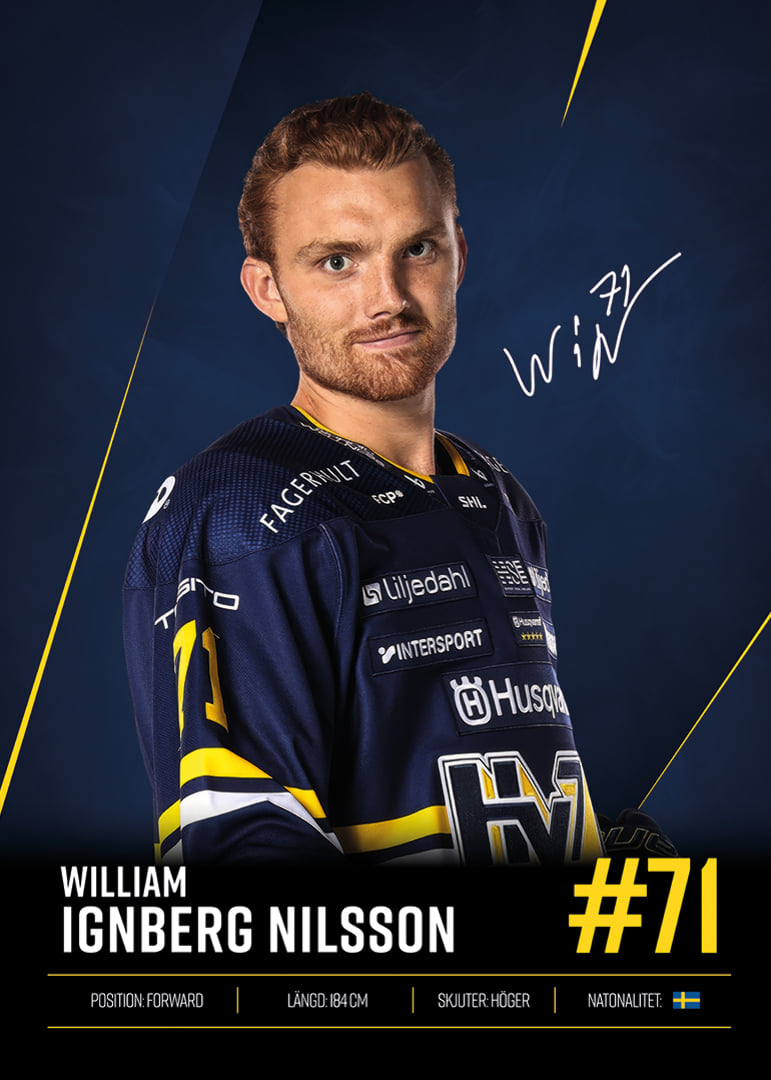 William Ignberg Nilsson #71 HV71 2026/2027-12