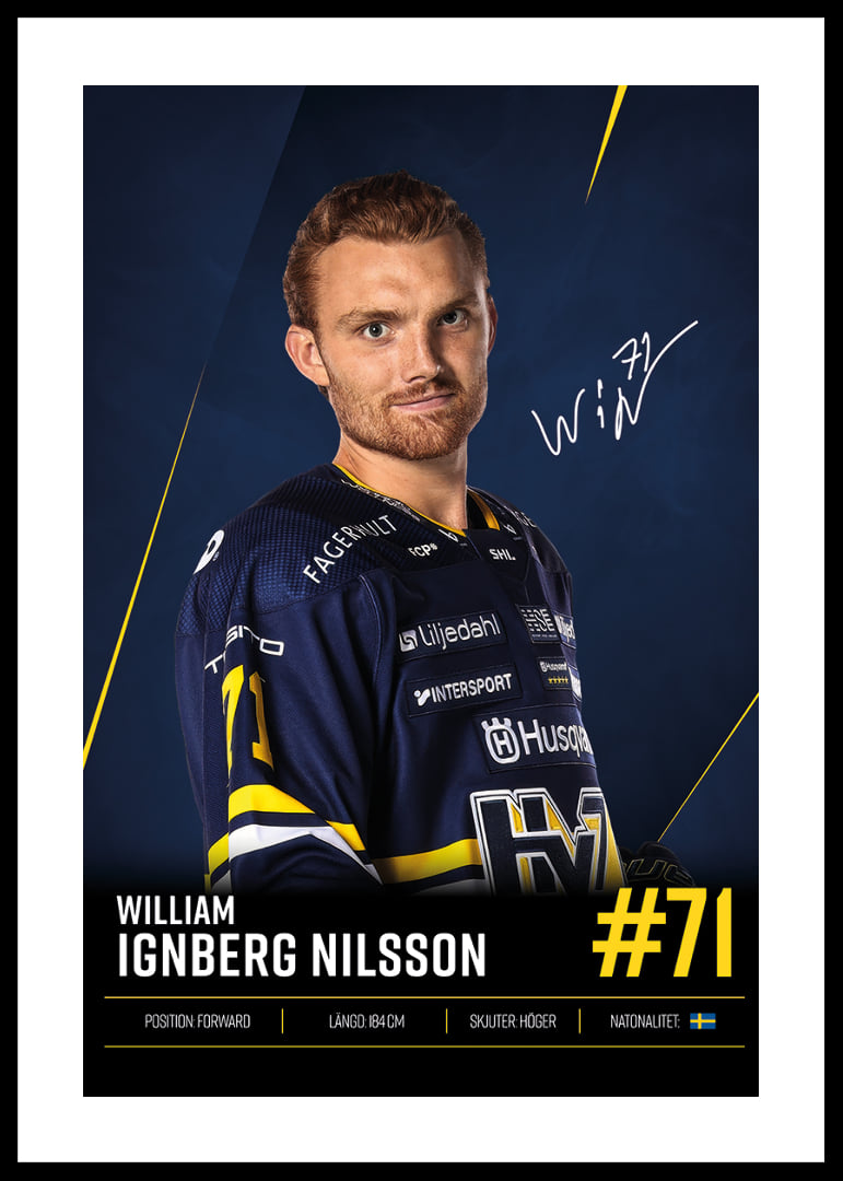 William Ignberg Nilsson #71 HV71 2026/2027-12