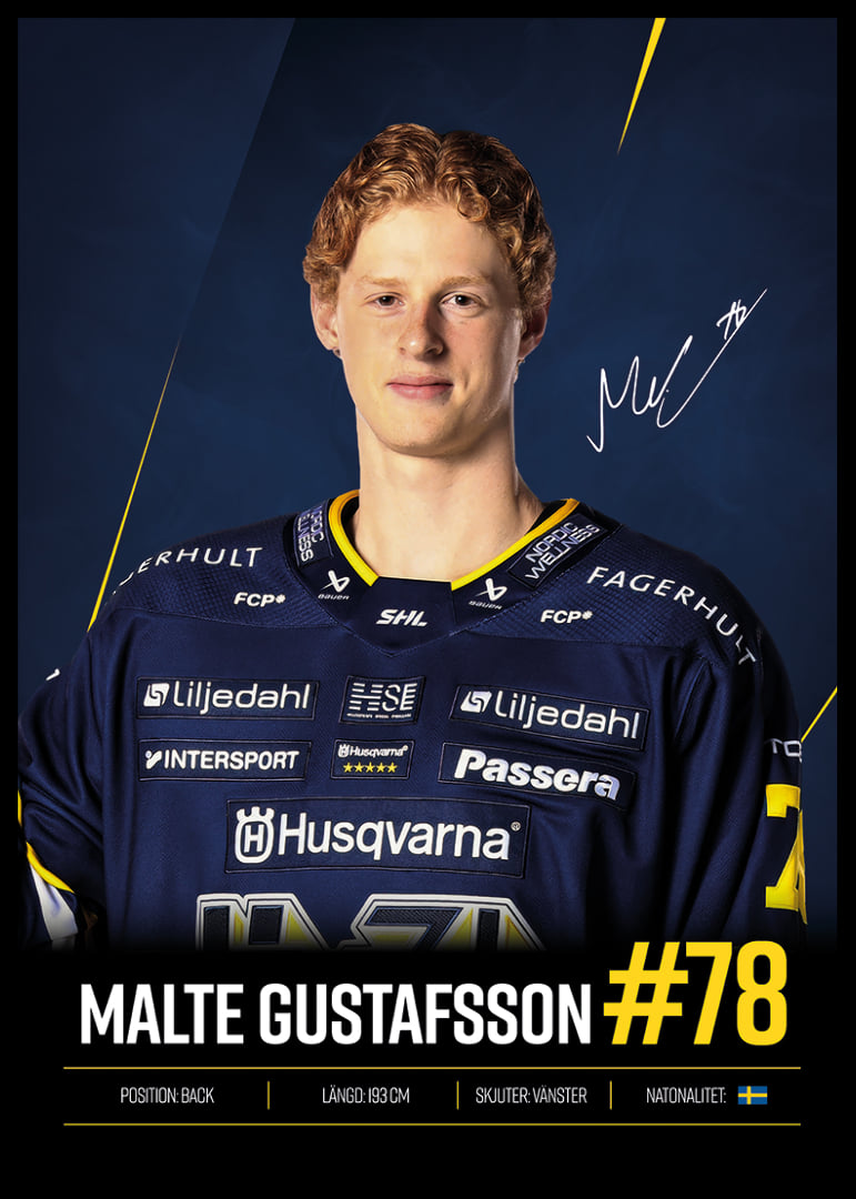 Malte Gustafsson #78 HV71 2026/2027-12