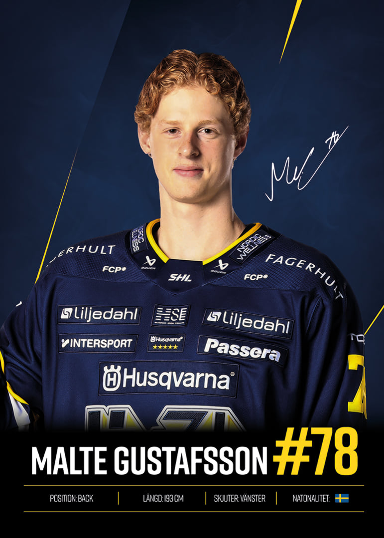 Malte Gustafsson #78 HV71 2026/2027-12