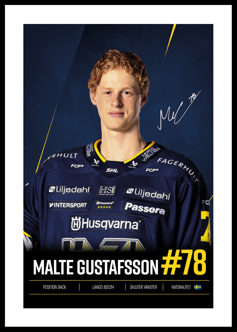 Malte Gustafsson #78 HV71 2026/2027-12