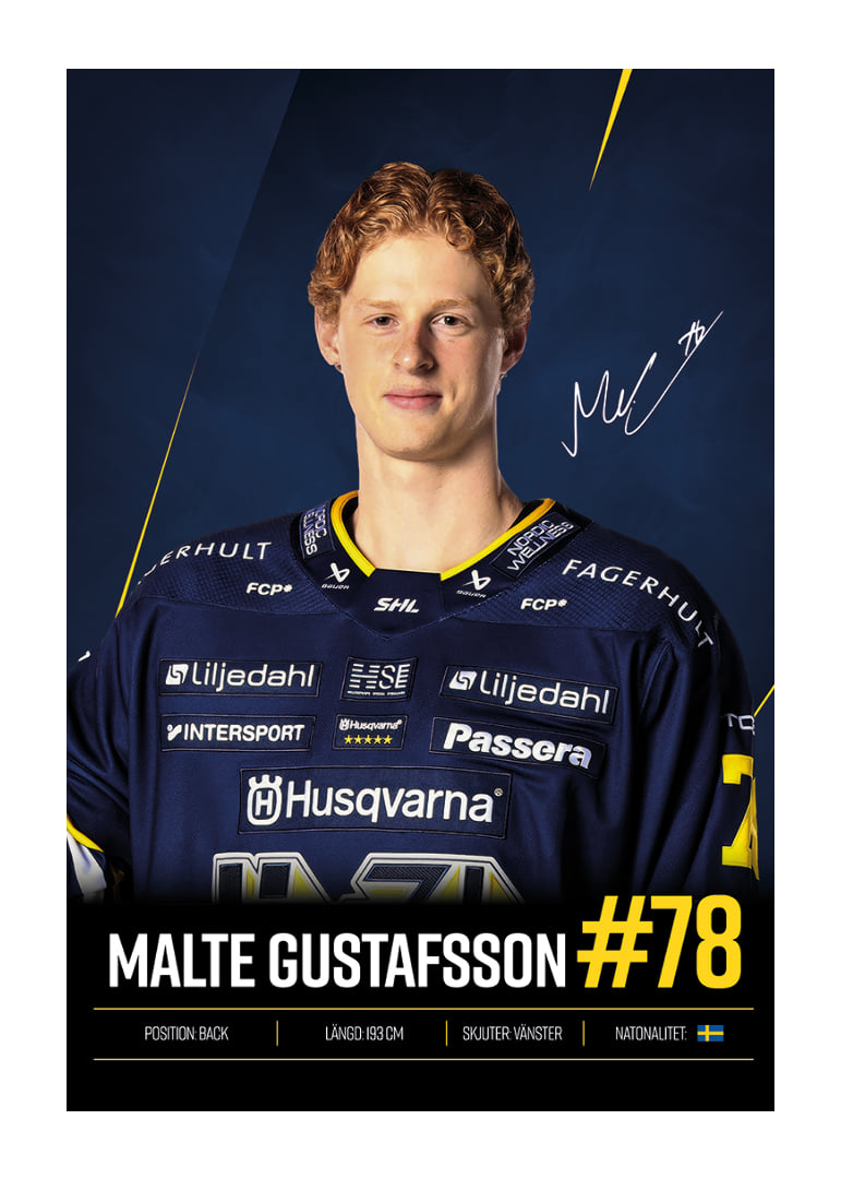 Malte Gustafsson #78 HV71 2026/2027-12