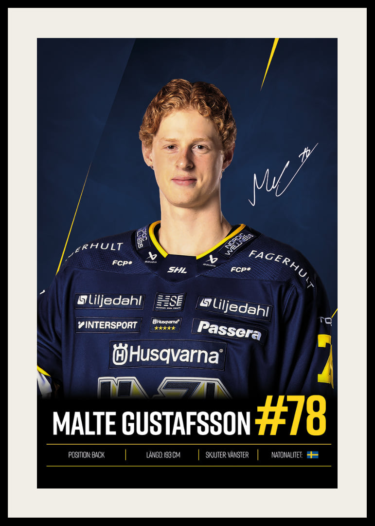 Malte Gustafsson #78 HV71 2026/2027-12